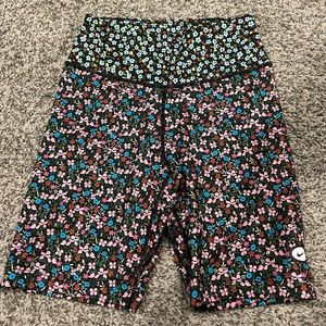 Floral Nike bikers shorts